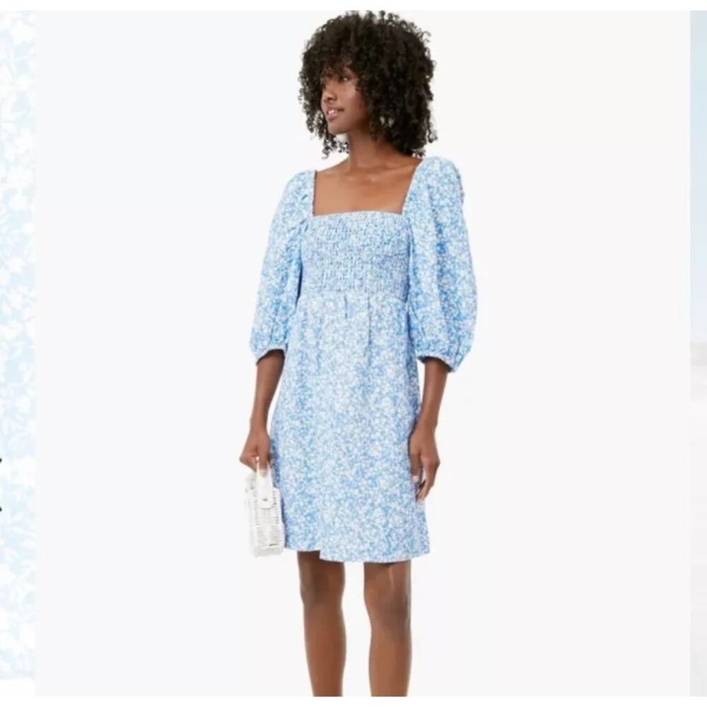 Tuckernuck Blue Floral Mini Dress